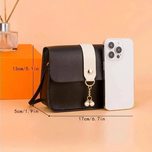 ⚠️Clearance Black And White Color Block Square Crossbody Bag - Picture 7 of 7